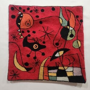 Zaida Joan Miro Kite Flying Red Cushion Cover